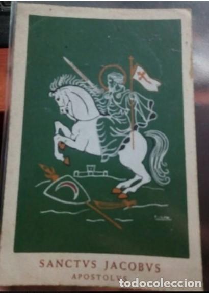 Arte: Santvs jacobvs apostolvs . SANTIAGO MATAMOROS APOSTOL pintada a mano
