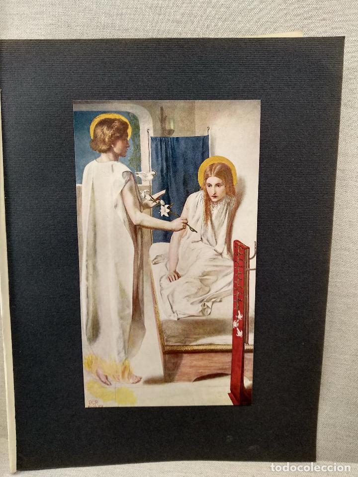 Art: Anunciacion de Dante Gabriel Rossetti , plancha n&ordm; 103 de Meister der Farbe 1905, religioso