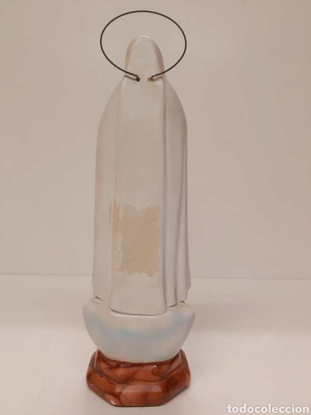 Arte: Virgen de F&aacute;tima estuco 33cm - Foto 4