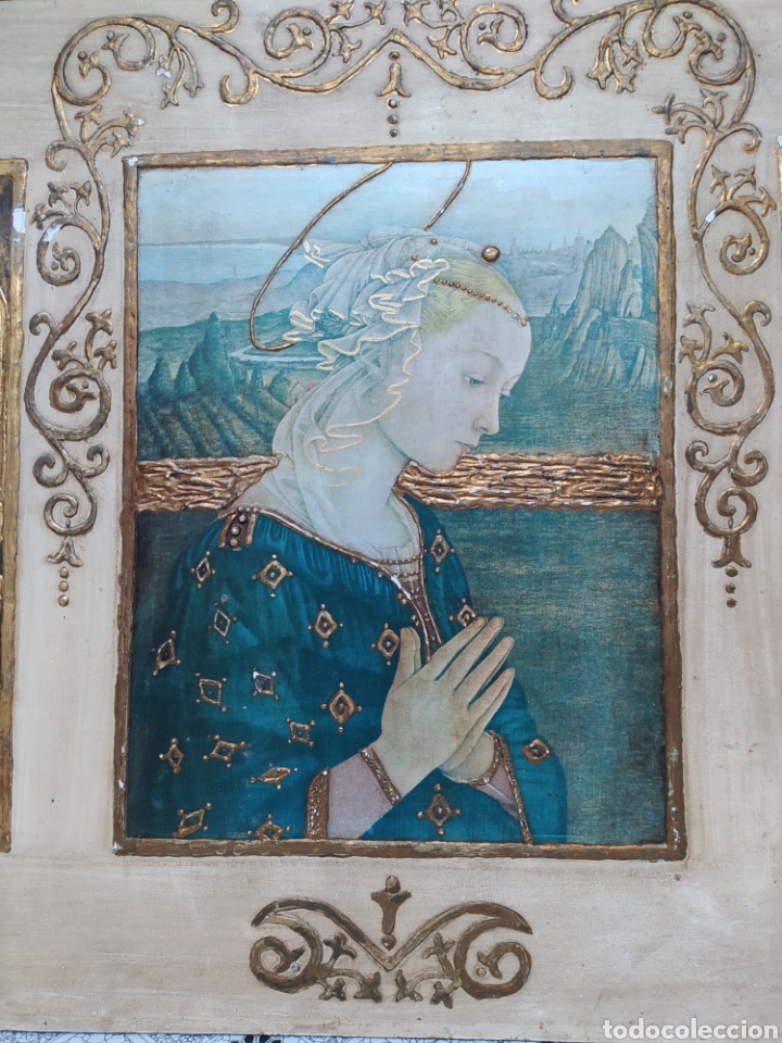 Arte: ANTIGUO CUADRO RELIGIOSO - Foto 3