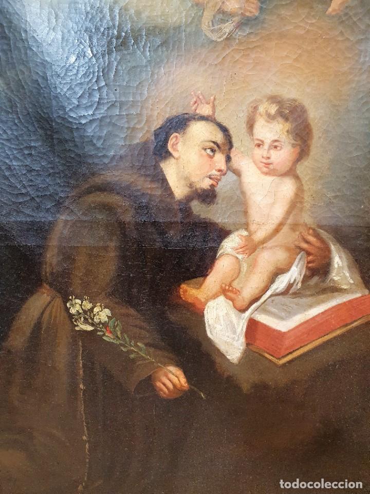Arte: -ANTIGUO OLEO RELIGIOSO - Foto 1