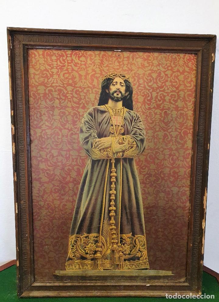 Arte: -CUADRO CON LAMINA RELIGIOSA - Foto 1