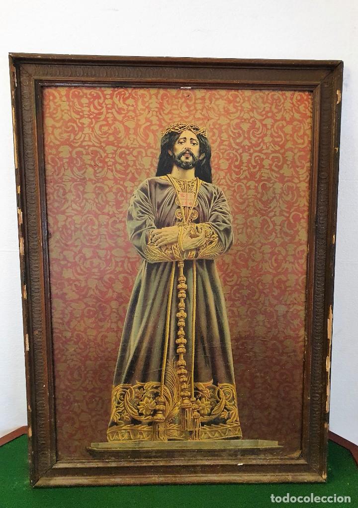 Arte: -CUADRO CON LAMINA RELIGIOSA - Foto 2