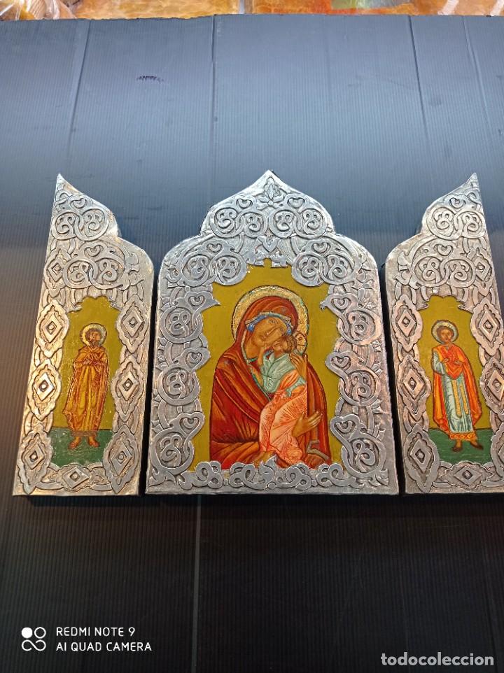 Arte: Tr&iacute;ptico icono Ruso - Foto 1