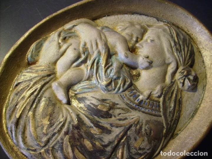 Arte: PLAF&Oacute;N OVALADO VIRGEN XIX - Foto 5