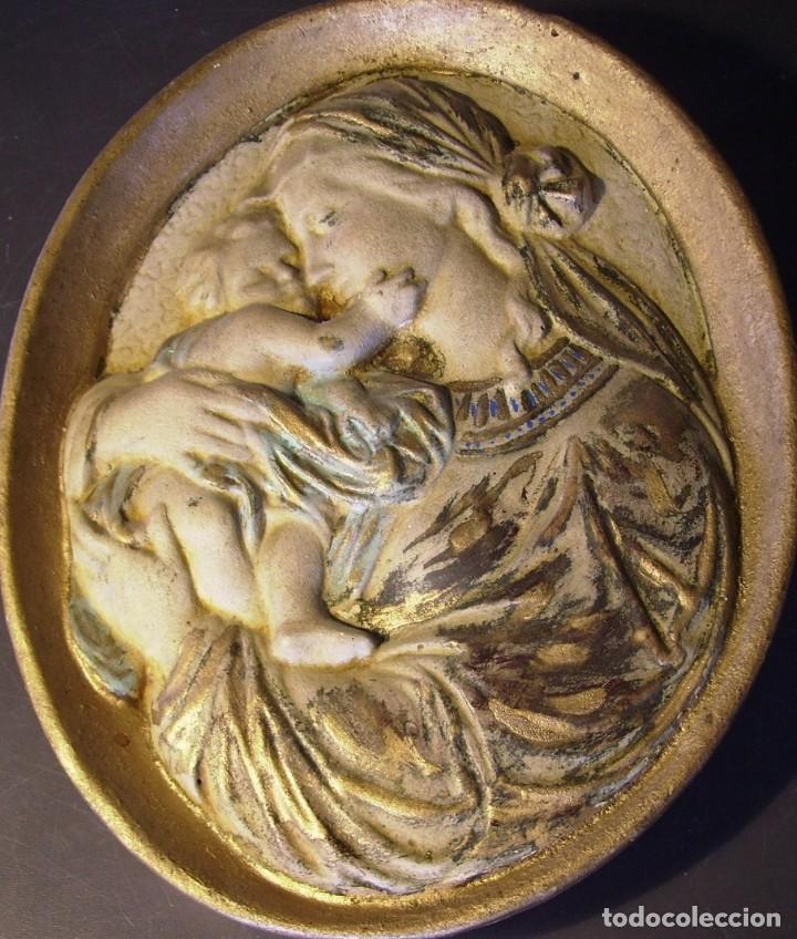 Arte: PLAF&Oacute;N OVALADO VIRGEN XIX - Foto 7
