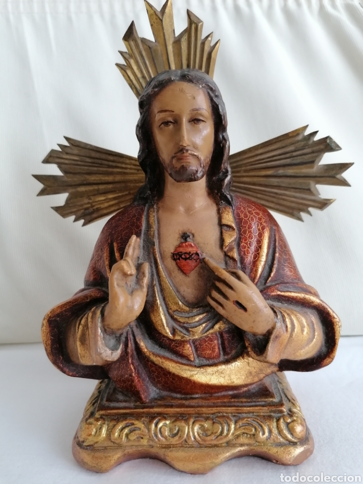 Arte: Busto Antiguo Sagrado Coraz&oacute;n - Foto 2