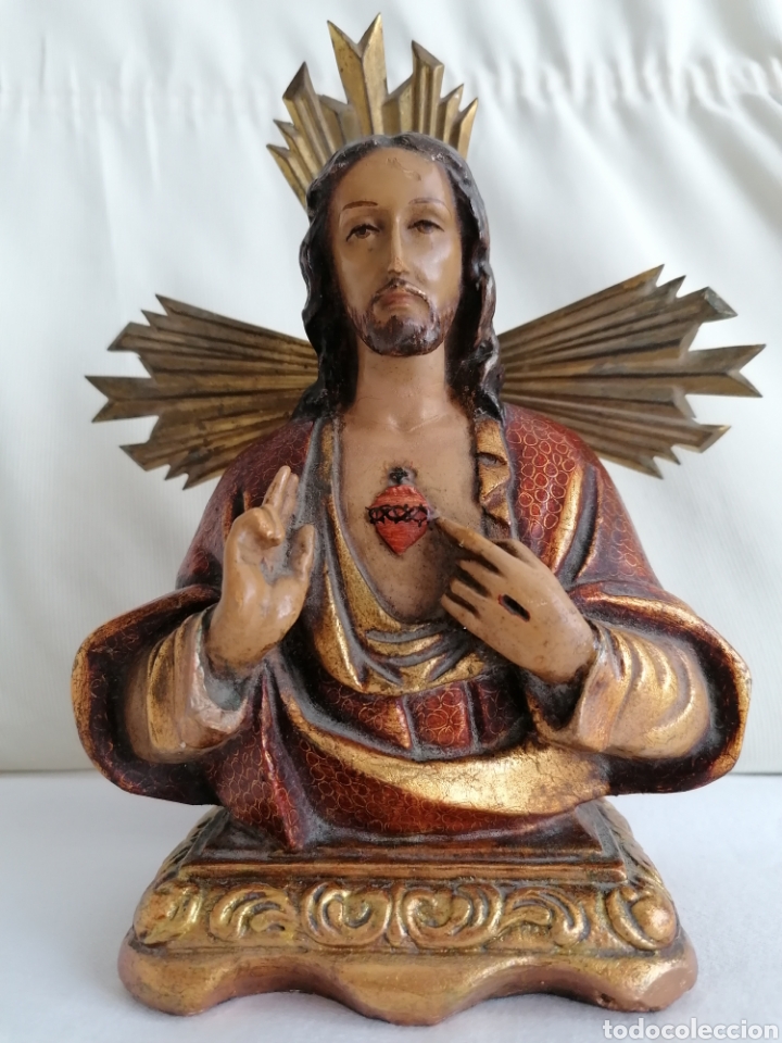 Arte: Busto Antiguo Sagrado Coraz&oacute;n - Foto 4