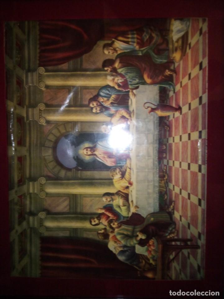Arte: Cuadro ultima cena antiguo - Foto 1