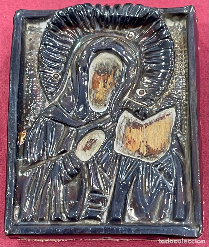 Arte: Icono polaco, en plata de ley. - Foto 2