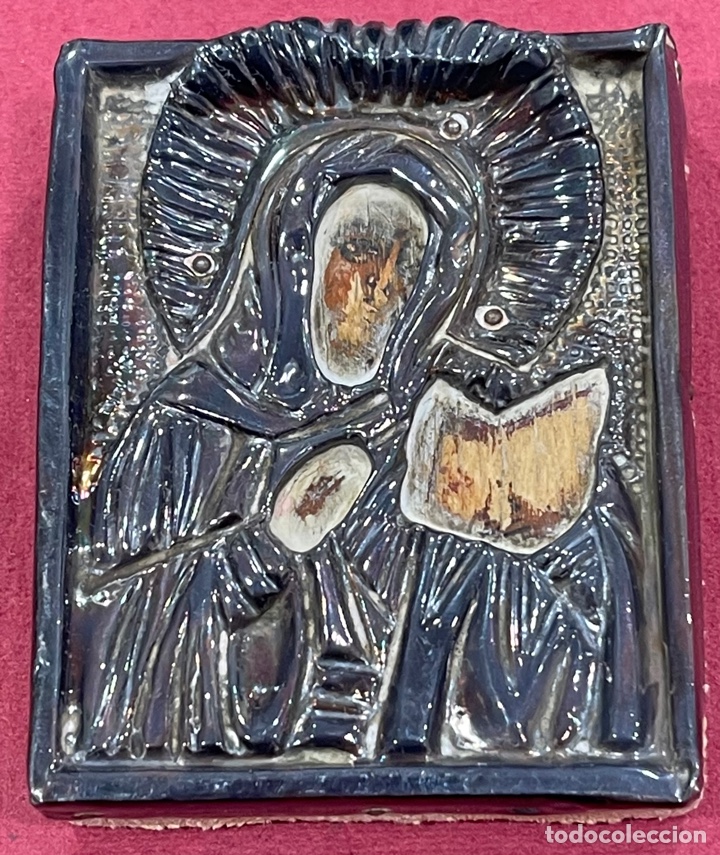 Arte: Icono polaco, en plata de ley. - Foto 1