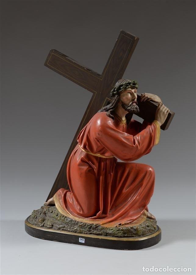 cruz en madera tallada, para nazareno o imagen - Compra venta en  todocoleccion