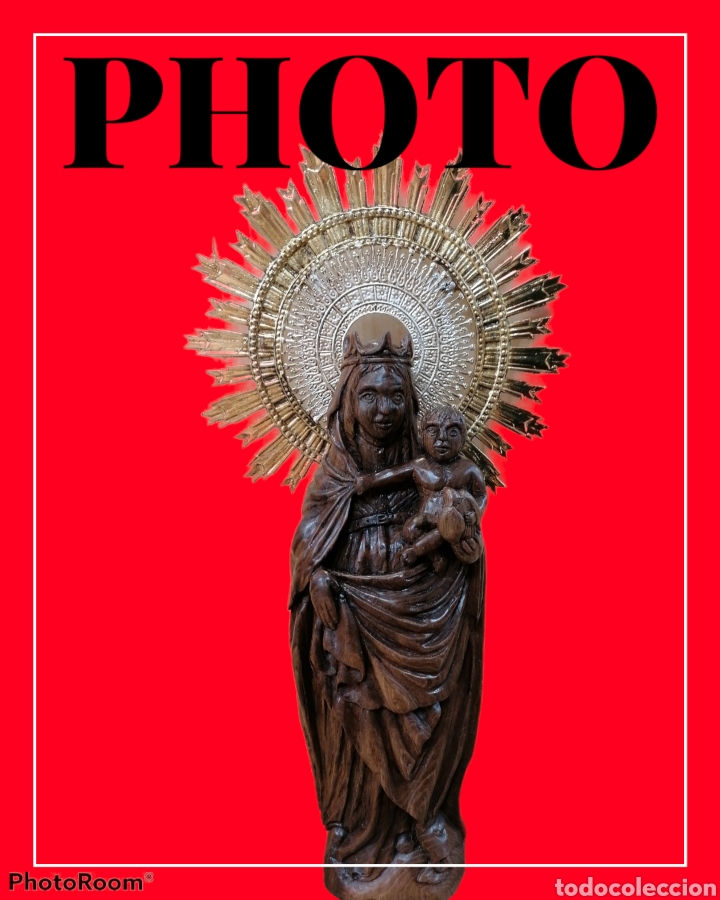 Arte: Virgen pilar madera nogal - Foto 5