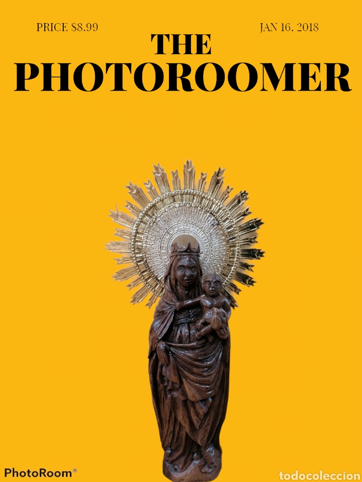 Arte: Virgen pilar madera nogal - Foto 6