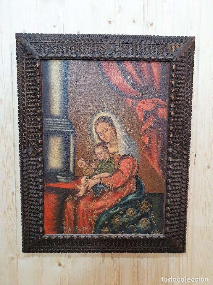 Arte: -OLEO RELIGIOSO SOBRE LIENZO - Foto 1