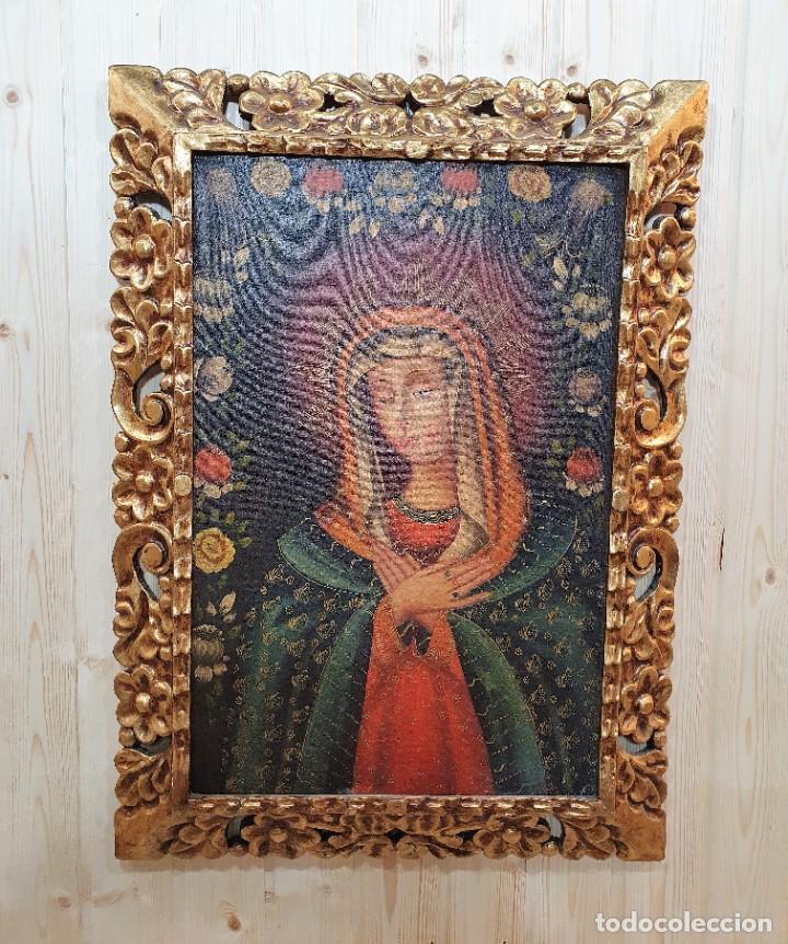 Arte: -CUADRO RELIGIOSO EN LIENZO - Foto 1