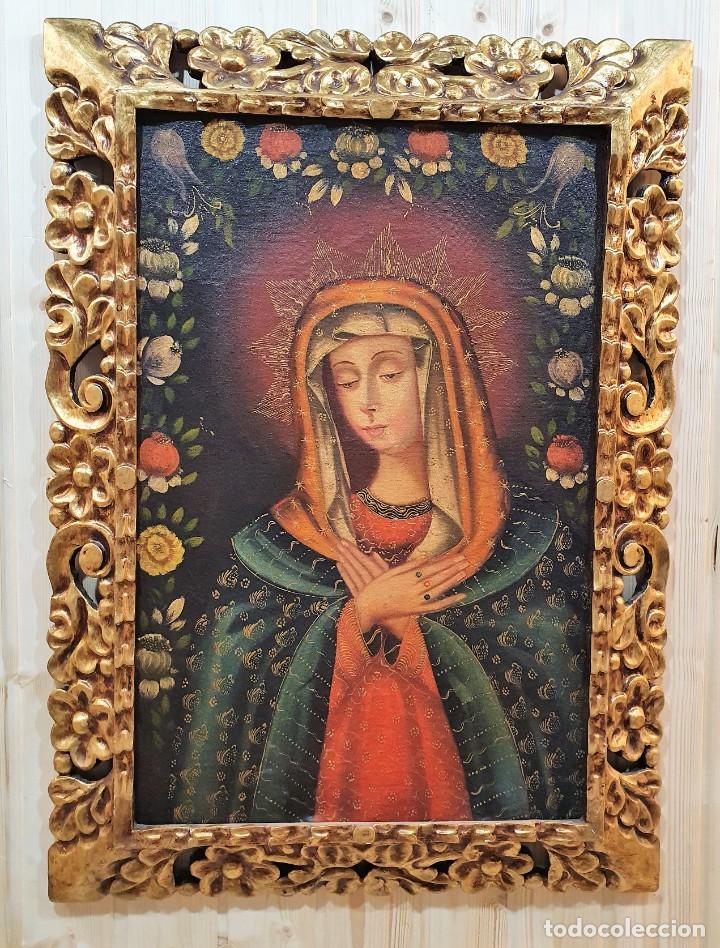 Arte: -CUADRO RELIGIOSO EN LIENZO - Foto 4