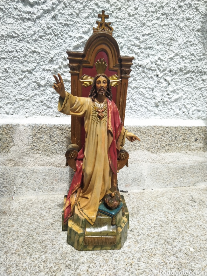 Arte: Cristo Rey en trono olot - Foto 3