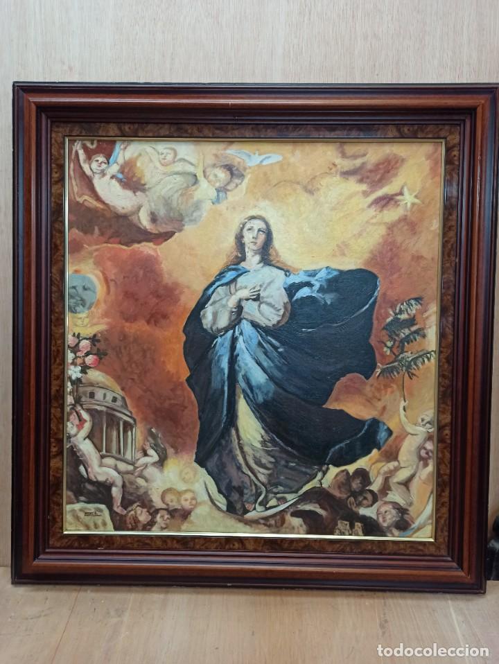 Arte: Inmaculada Concepci&oacute;n. &Oacute;leo sobre lienzo. PF - Foto 1