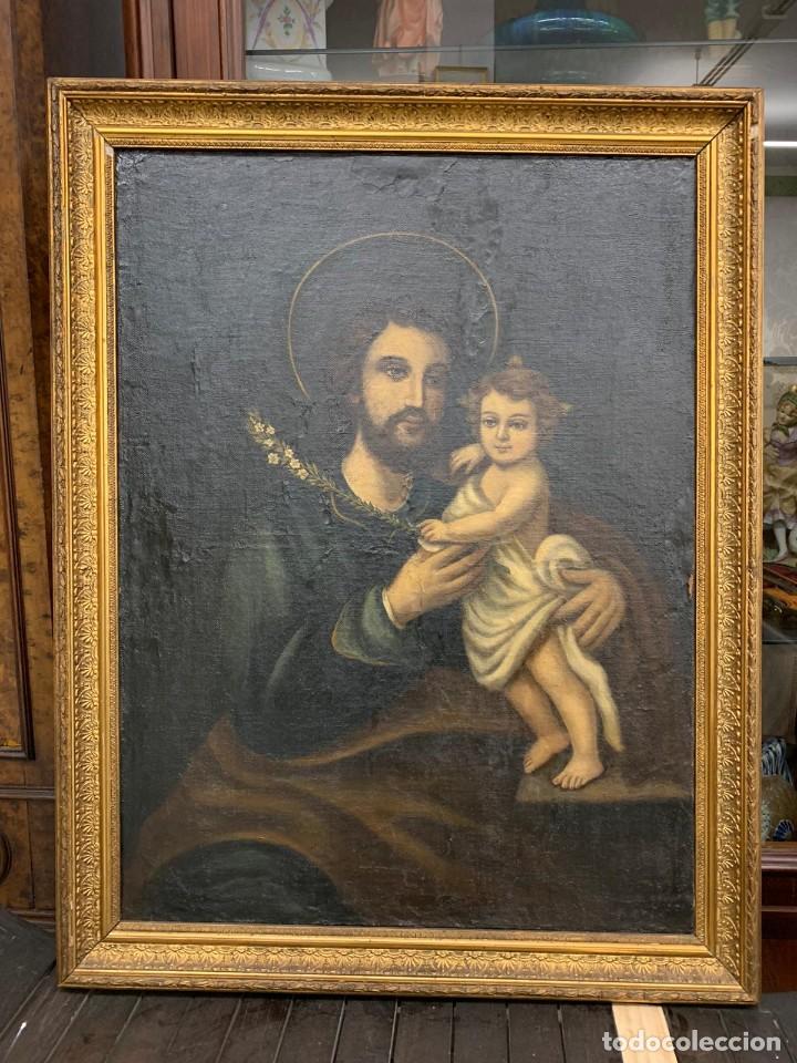 Arte: Antiguo &oacute;leo San Jos&eacute; - Foto 1