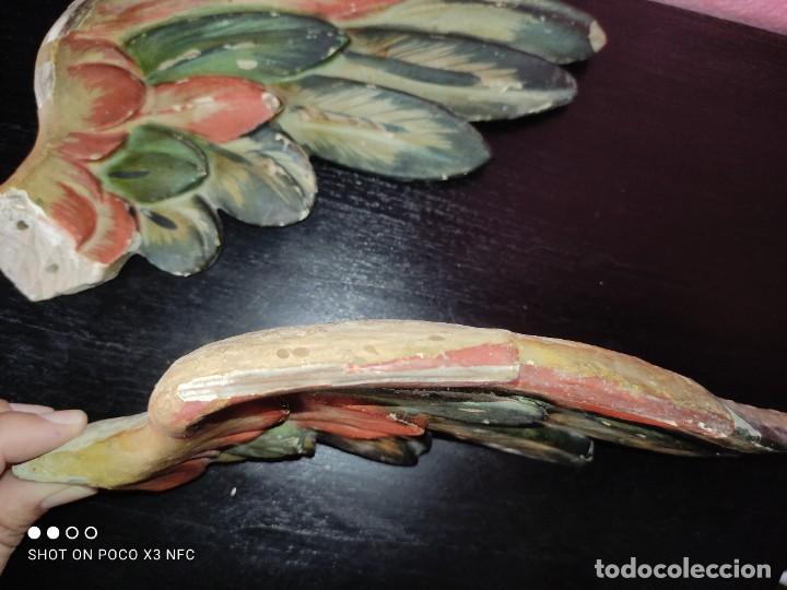 Arte: Antiguas alas en madera policromada - Foto 3