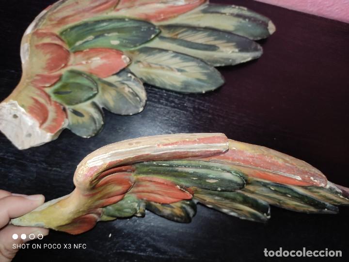 Arte: Antiguas alas en madera policromada - Foto 4