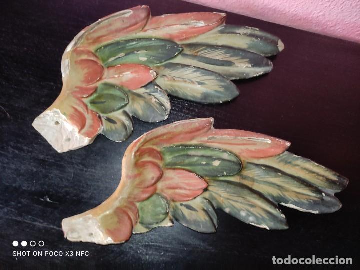 Arte: Antiguas alas en madera policromada - Foto 5