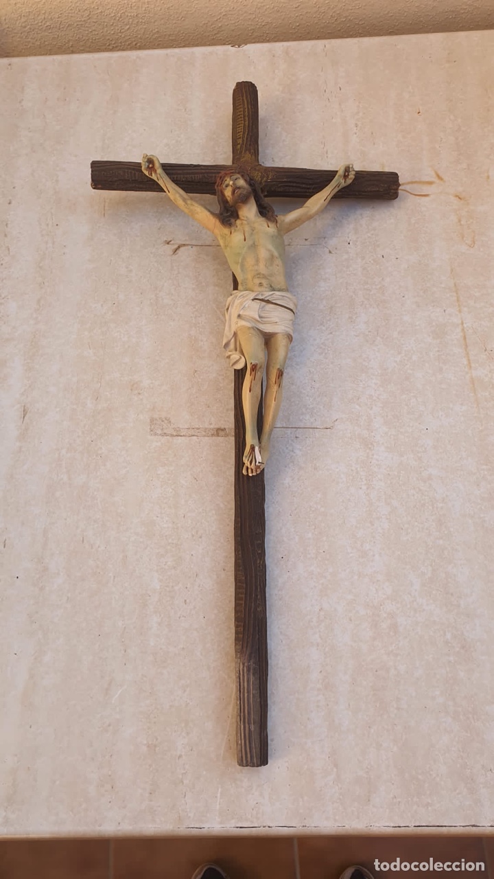 Arte: Bonito crucificado de Olot, para restaurar - Foto 1