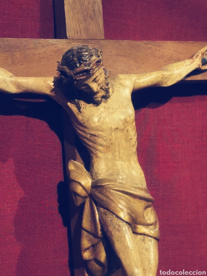 Arte: Crucificado madera muy antiguo - Foto 2