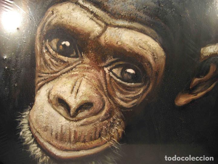 Arte: OLEO SOBRE LIENZO CHIMPANCES - Foto 3