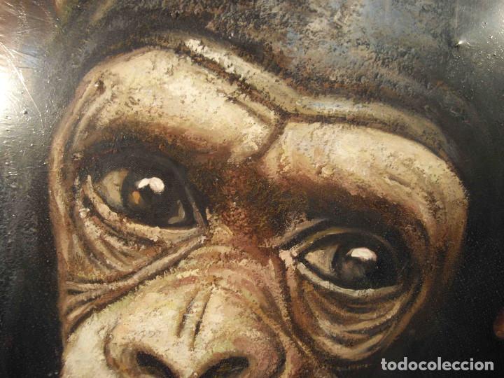 Arte: OLEO SOBRE LIENZO CHIMPANCES - Foto 4