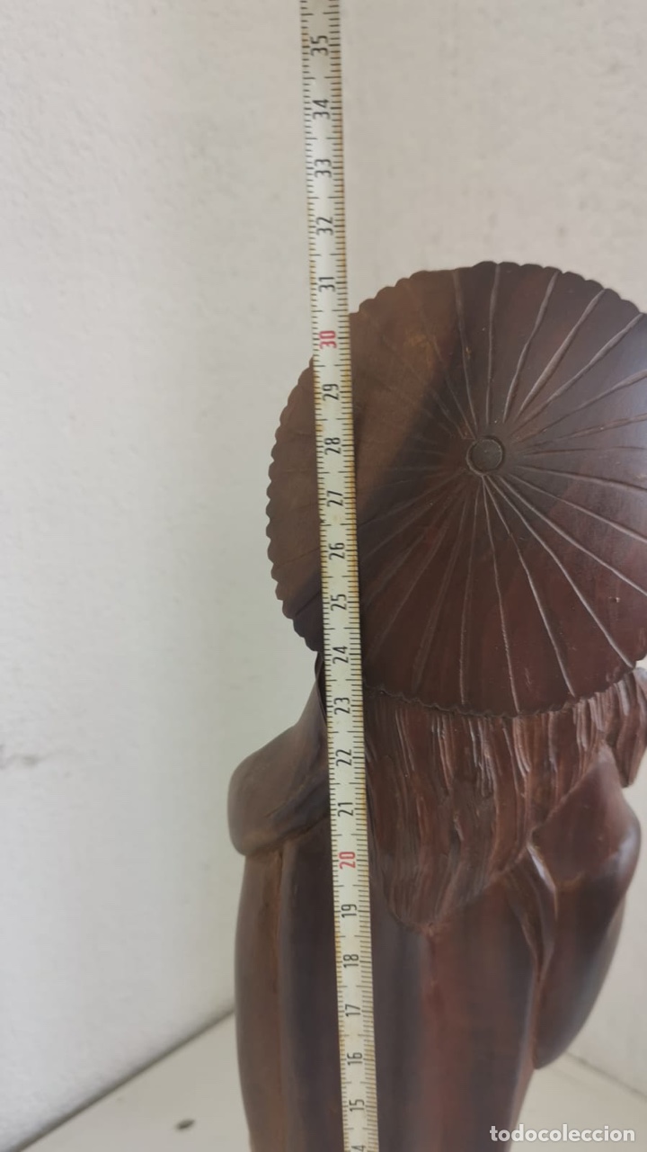 Arte: Preciosa virgen de madera noble - Foto 3