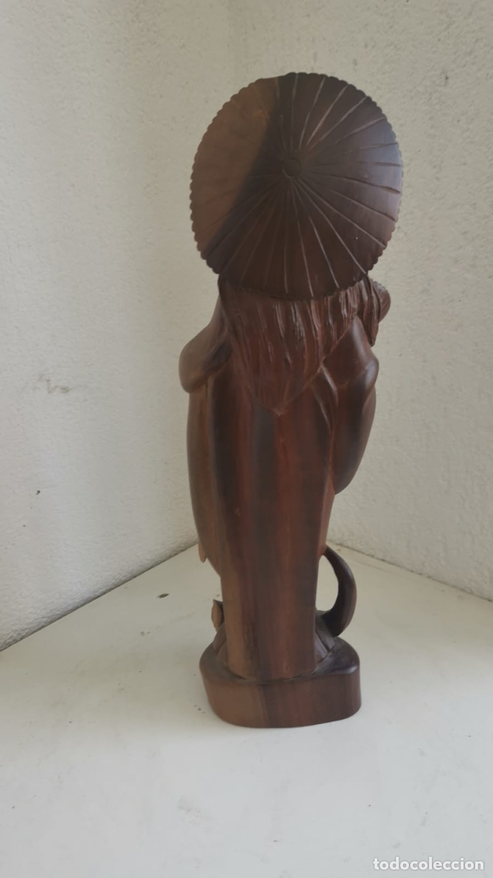 Arte: Preciosa virgen de madera noble - Foto 4