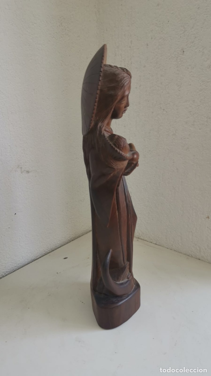Arte: Preciosa virgen de madera noble - Foto 5