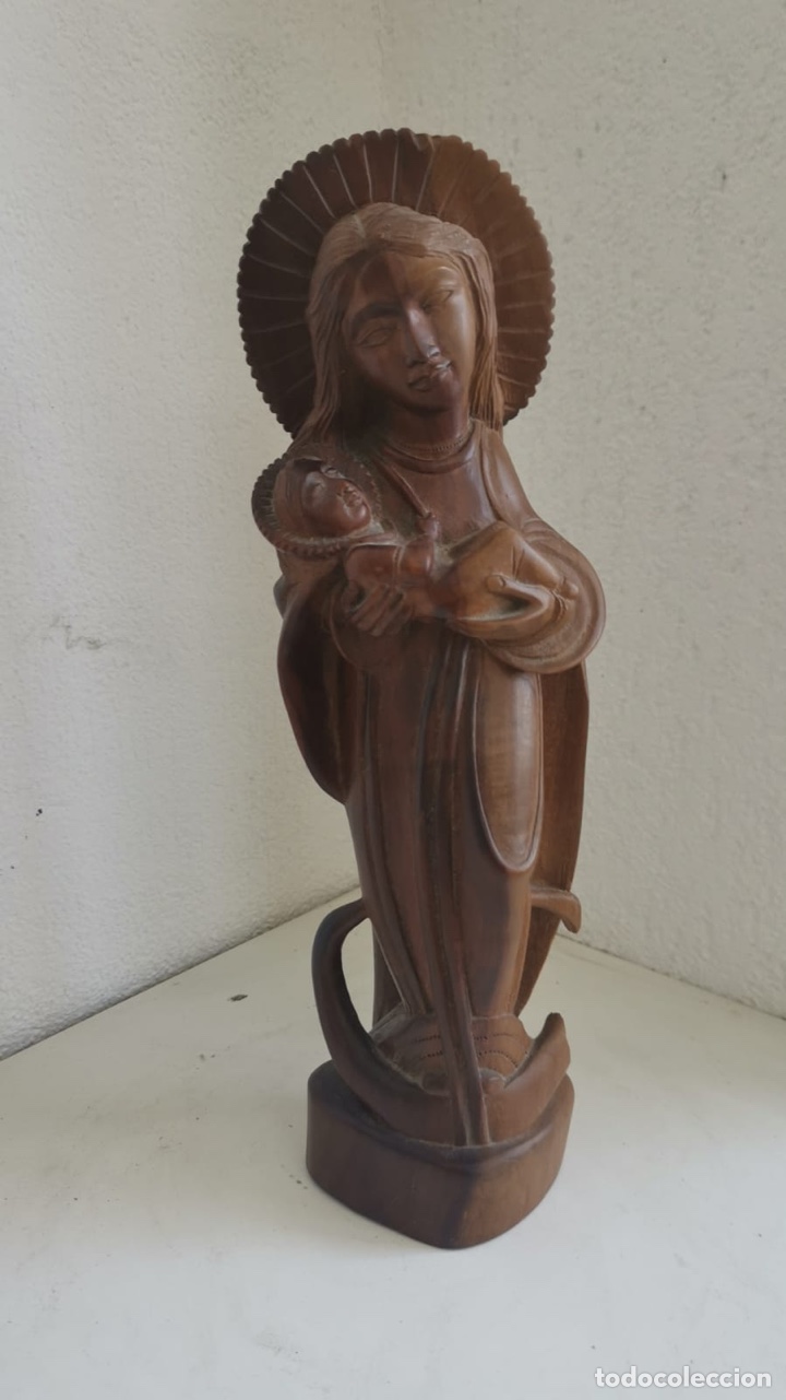 Arte: Preciosa virgen de madera noble - Foto 1
