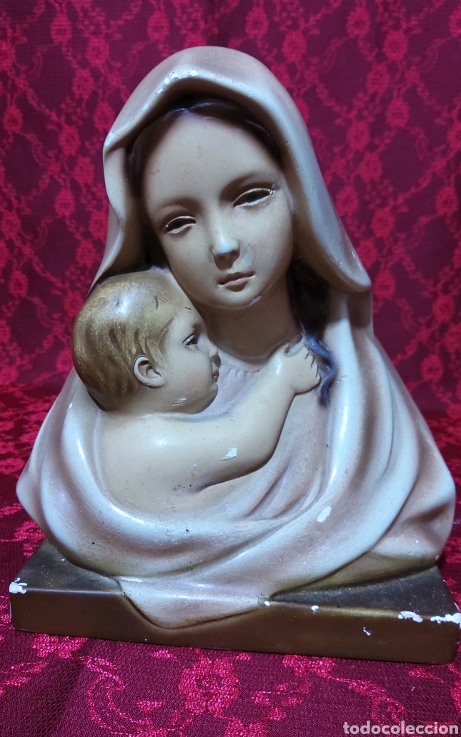 Arte: Busto antiguo de la Virgen Maria - Foto 5