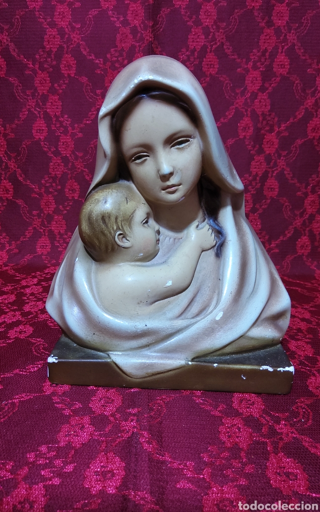 Arte: Busto antiguo de la Virgen Maria - Foto 1