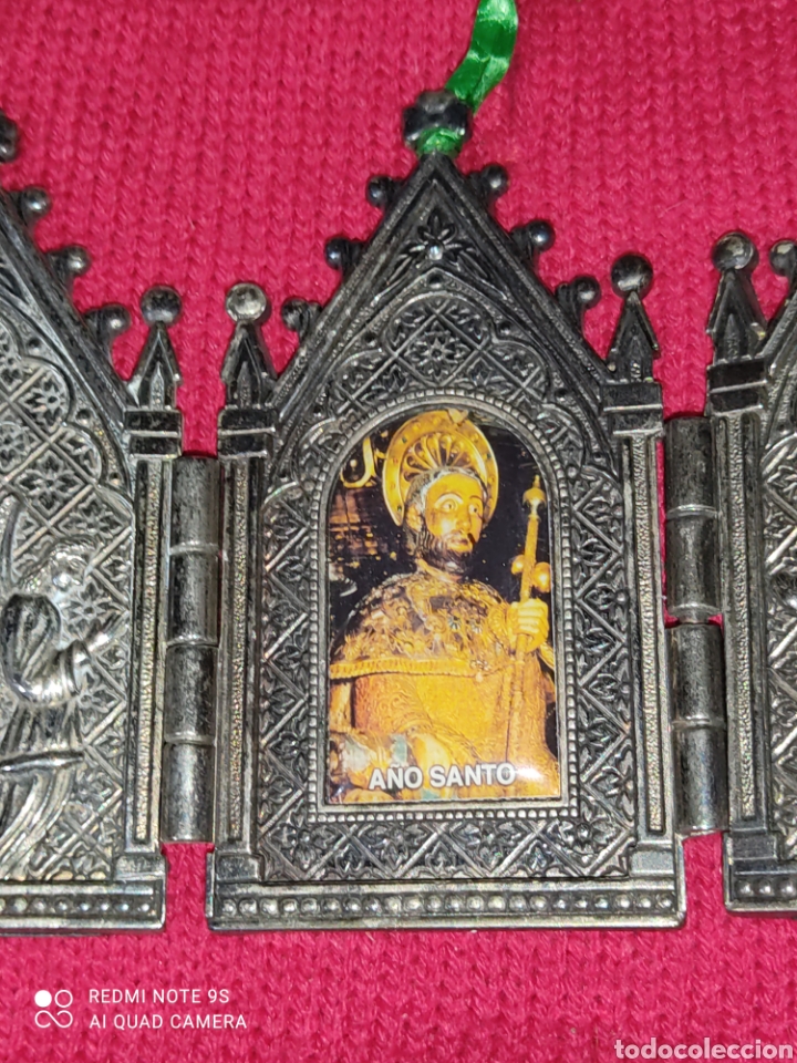Arte: Tr&iacute;ptico A&ntilde;o Santo metal plateado. - Foto 4