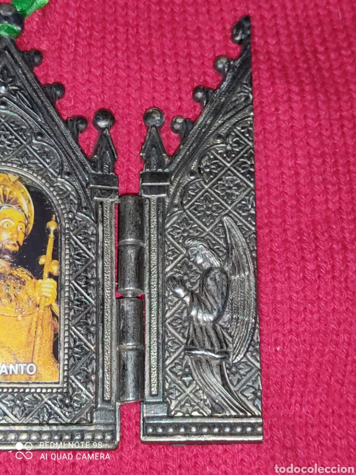 Arte: Tr&iacute;ptico A&ntilde;o Santo metal plateado. - Foto 5