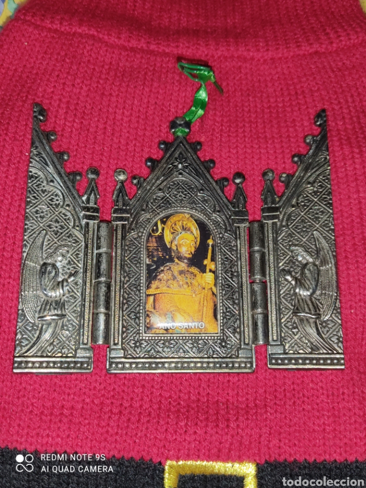 Arte: Tr&iacute;ptico A&ntilde;o Santo metal plateado. - Foto 1
