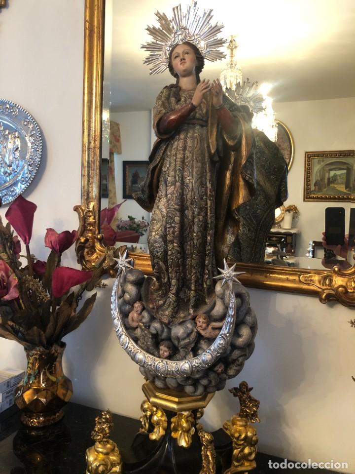 Arte: TALLA INMACULADA MADERA POLICROMADA - Foto 1