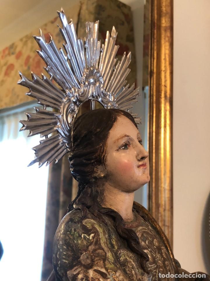 Arte: TALLA INMACULADA MADERA POLICROMADA - Foto 10
