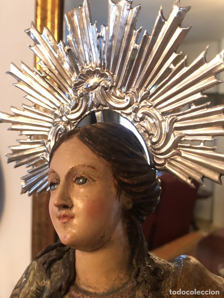 Arte: TALLA INMACULADA MADERA POLICROMADA - Foto 11