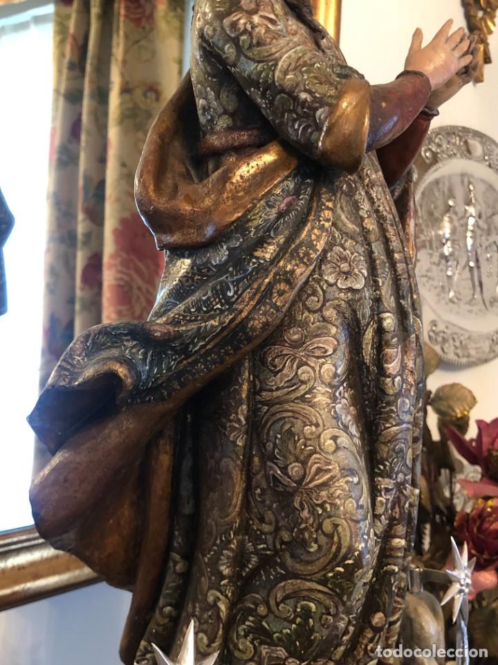 Arte: TALLA INMACULADA MADERA POLICROMADA - Foto 16