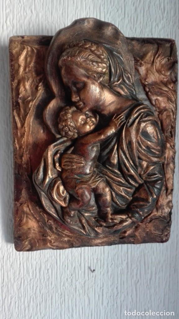 Arte: Icono Virgen con Ni&ntilde;o - Foto 1
