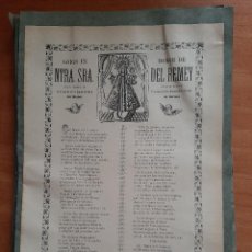 Arte: 1899 GOIGS EN HONOR DE Nª Sª DEL REMEY.... EN LA CAPELLA DE ST. MIQUEL DEL MOUT DEL BISBA T. Lote 276097653