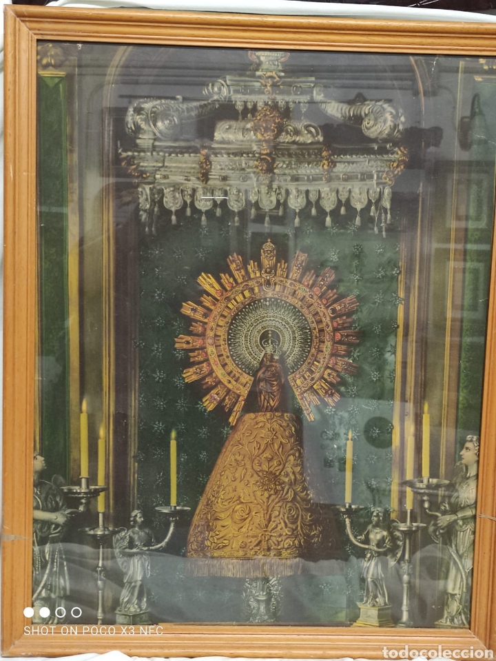 Arte: Litograf&iacute;a Virgen del Pilar - Foto 1