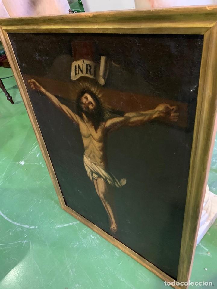 Arte: CUADRO SE&Ntilde;OR CRUCIFICADO S.XVIII - Foto 7