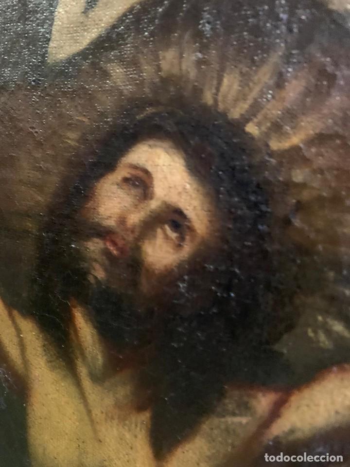 Arte: CUADRO SE&Ntilde;OR CRUCIFICADO S.XVIII - Foto 4