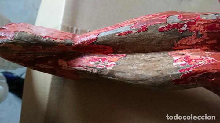 Arte: ANTIGUO CRISTO TALLA MADERA - Foto 8